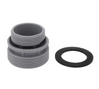 Tidgel Short and Long Filter Adapter,with Gasket 4K8001,for Intex 58254 Pool Pump, 1-1/2 Inch Replacement Hose Connector(short)