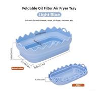 Tidgel Silicone Air Fryer Liner 18.8cm Foldable Reusable | Space-saving fold design, non- for surface, easy food release, fits most air fryers, 2-pack value