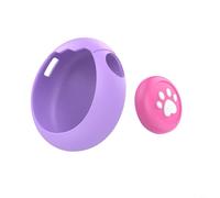 Tidgel Silicone Case for Tamagotchi Paradise, Protective Cover with Keycaps and Lanyard, Screen Shield against Scratches and Drops, Pink(case+keycap pruple)