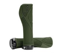 Tidgel Soft TPE Bike Handlebar Grips with Non-Slip Texture, 22.2mm Ultra-Light Mountain Grip for Outdoor Cycling, Black(green)