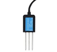 Tidgel Soil Moisture Sensor Probe with Temperature and Humidity Detection, IP68 Waterproof Conductivity Meter(F)