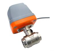 Tidgel Stainless Steel 304 Electric Two-Way Ball Valve DN15-DN32, Normally Closed AC220V, 3s Fast Response for Water Supply & Drainage Systems Easy And Quick To Use(DN32)