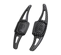 Tidgel Steering Wheel Shift Paddle Extensions for Golf 8 Tuon, Carbon Fiber Look ABS Upgrade, Easy Install Black Pair