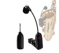 Tidgel UHF Wireless Instrument Microphone System with 360° Flexible Gooseneck, 50m Range for Saxophone Trumpet Trombone Stage Performance