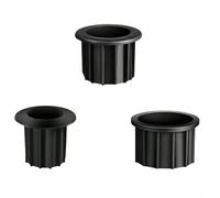 Tidgel Umbrella Base Support Accessory with 32/38/48mm PVC Sleeves, Secure Fit for Patio Tables, Plastic Garden Umbrella Stand Parts Black
