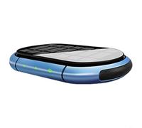 Tidgel USB Solar Car Air Freshener with Filter, 2000mAh Rechargeable Negative for ION Generator, Auto Stop Air Purifier for Vehicle Interior, Black(Blue)