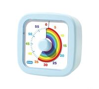 Tidgel Visual Timer 60 Minute, Silent Rainbow Disc Countdown Timer for Adults, No Ticking Manager for Kitchen Classroom Study, Purple(blue)