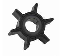 Tidgel Water Impeller 6 Blades for Tohatsu for Mercury for Mariner 2-6HP Outboard Motor Replaces 47-16154-3 369-65021-1 Black Rubber Part