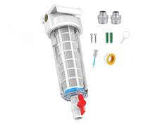 Tidgel Whole-House Water Filter Pre-Filter with Reverse-Suction Self-Cleaning, 342mm Plastic Unit for Sediment Removal in Rural Well and Tap Water Systems(1 inch)