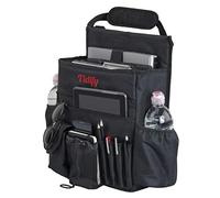 Tidify Car Front Seat Organizer [2022 UPDATED] with Dedicated Tablet and Laptop Storage Stabilizing Side Straps Soft Adjustable Shoulder Strap and Hardened Buckles Your Office Away from Office
