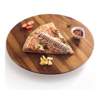 Tidita 16" Acacia Lazy Susan Organizer for Table - Wooden Lazy Susan Turntable - Wood Kitchen Turntable Storage Food for Cheese Boards, Pantry, Fridge, Countertop (Acacia Wood, 16 Inch)