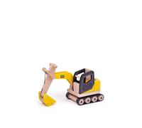 Tidlo Wooden Yellow Digger Toy, Yellow