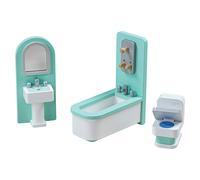 Tidlo Wooden Doll's House Bathroom Furniture Set