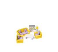 Tidlo Wooden Dolls House Living Room Furniture Set, Yellow
