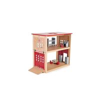 Tidlo Fire Station Playset in Red Tidlo Red