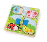 Tidlo House Car and Garden Wooden Peg Puzzle