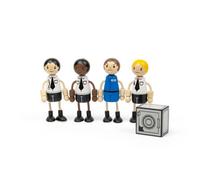 Tidlo Police Officer & Prisoner Dolls | 5 Pcs Wooden Doll Set