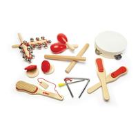 Tidlo Set Of Wooden Musical Instruments, Includes 14 Pieces, Cream