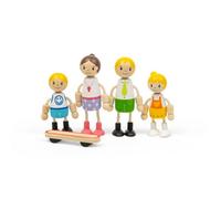 Tidlo White Family Dolls- Wooden Doll Set