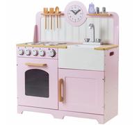 Tidlo Wooden Country Play Kitchen - Pink