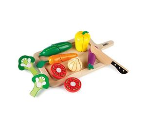Tidlo Wooden Cutting Vegetables Set, 32 x 18 x 8 cm