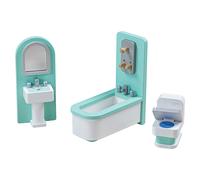Tidlo Wooden Doll's House Bathroom Furniture Play Set Accessories