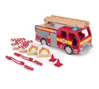 Tidlo Wooden Fire Engine Vehicle Toy Play Set