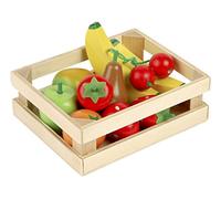Tidlo Wooden Fruit Salad - Play Food Set, 6 H x 12 W x 15 D cm