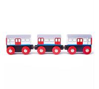 Tidlo Wooden London Underground Train Toy 3 Carriages Tidlo Multicolor