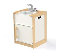 Tidlo Wooden Sink, Play Kitchen Accessory, 35 x 40 x 54cm | Classic Wooden Toy, Encourages Imaginative Role Play, Educational Gift for Kids