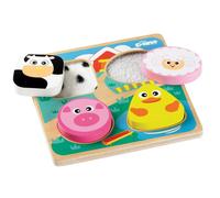Tidlo Wooden Touch and Feel Puzzle - Farm