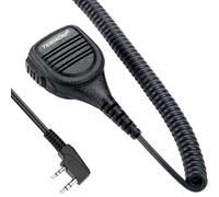 TIDRADIO HM060 Heavy Walkie Talkies Speaker MIC for Two Way Radio Compatible with BAOFENG UV-5R Mini,DM-32,UV-32,5RM,5RH PRO,F8HP PRO,K5Plus,TD-H3PLUS,TD-H3,TD-H8 and All The Radios with Kenwood Port