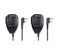 TIDRADIO Speaker Microphone Police Walkie Talkie Mic Accessories for Ham PMR446 Radio UV-5R Mini UV-5RM UV-32 RT-470X,RT-950,GT-5R,RT24,AR-152 UV-K5(8) BF-888S BF-88E TD-H8 TD-H3 Plus TD-M11-2 Pack