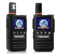 TIDRADIO TD-G19 Walkie Talkie 4G LTE PoC Radio Coverage 60+ Countries | Long Range 12430 Miles Two-Way Radio,APP Manage, Bluetooth, Noise Reduction, for Family, Jobsite, Team Work with 2.0 SIM Card
