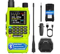 TIDRADIO TD-H3 Ham Radio, Amateur Radio Air Band Reception, Type C Wireless Programming Walkie Talkies, Frequency Match, Dual Band Two Way Radio Long Range Handheld for Survival - Green,1 Pack