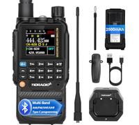 TIDRADIO TD-H3 Ham Radio Walkie Talkies for Adults, Air Band Type C&Wireless Programming Frequency Match Dual Band Two Way Radio, Long Range Amateur Radio Communication for Camping-1 Pack