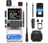 TIDRADIO TD-H3 Ham Radio, Walkie Talkies for Adults Air Band Type C Wireless Programming USB Rechargeable, Frequency Match, Dual Band Long Range Two Way Radio, Amateur Radio-Crytal,1 Pack