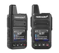 TIDRADIO TD-M15 Global Walkie Talkies for Adults Long Range with SIM Cards, Handheld POC Two Way Radios Unlimited Range 6000 Miles, Global PPT 2 Way Radios for Family, Logistics, Company use-2 Pack