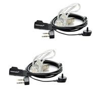 TIDRADIO Walkie Talkies Earpiece with Mic 2 Pin Acoustic Tube Headset Baofeng UV-5RM UV-5R Mini UV-5R RT-470X TD-H3 TD-H8 Ham Radio BF-888S BF-88E RT24 RT27 RB648 Walkie Talkies Two Way Radio(2 Pack)