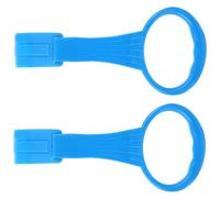 TIDTALEO 1 Pair Crib Pull Rings Lightweight Pp Walking Assistance with Smooth Rounded Edges Delicate Design Vibrant Blue for Traveling