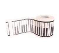 TIDTALEO 1 Roll Piano Themed Toilet Paper Roll Creative Bathroom Decor for Music Lovers Soft Absorbent and Durable Tissues Unique for Musicians Fun and Functional Tissue Roll