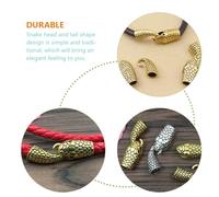 TIDTALEO 10 Pairs Snake Head and Tail Alloy Bracelet Clasps Vintage Toggle Clasps for DIY Jewelry Making Secure Closure Connectors for Bracelets and Necklaces Smooth Antique Gold Finish