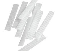 TIDTALEO 100 Pieces White Pe Plastic Makeup Brush Protectors Sleeves Mesh Covers for Makeup Brushes, Breathable Protective Net Sleeves Suitable for Holiday Travel and Handbags
