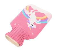 TIDTALEO 1000ml Luxury Hot Water Bottle with Rubber, Plush, and Knit Cover, Convenient to Use and Smooth the Touch, Creative and Attractive Design, Winter Gift for Women