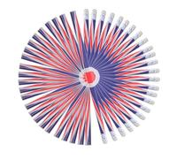 TIDTALEO 100pcs Colourful Patterned Wooden Pencils for School and Office Multi-use Small Writing and Drawing Pencils Portable Student