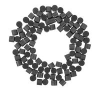 TIDTALEO 100pcs Graphite Cylinder Rod Particles 10mm Black Graphite Rod Oil Proof High Temperature Resistant for Laboratory Experiments and Industrial Processes