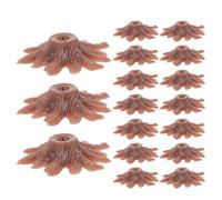 TIDTALEO 100pcs Miniature Tree Bases for Model Displays and Urban Planning, Sturdy Plastic DIY Tree Stands with Realistic Design and Versatile Compatibility for Railroad Craft and Scenery