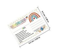 TIDTALEO 100pcs Rainbow Motivational Postcards Teacher Notes Behavior Incentive Cards for Classroom and Home Preschool Student Positive Affirmation Rewards