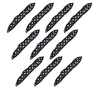 TIDTALEO 10pcs Black Sponge Hair Curling Tools for Women No Heat Hair Rollers for Home