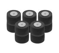 TIDTALEO 10Pcs Cassette Player Pinch Roller Rubber Replacement for Tape Recorder and Amplifier Accessories Plastic Shaft for Audio Use